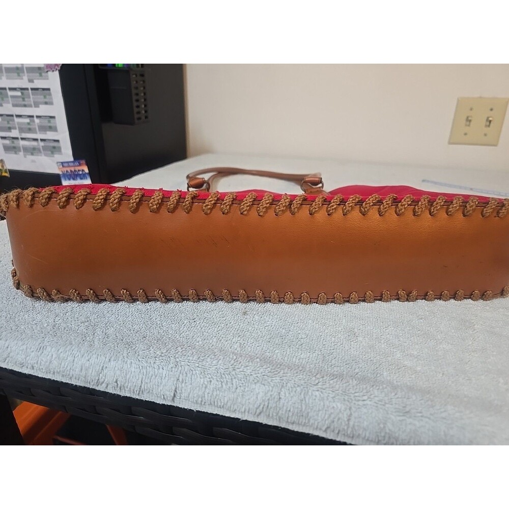 Vintage Disney Red Cotton Winnie The Pooh Tote Bag/Purse - Picture 3 of 8